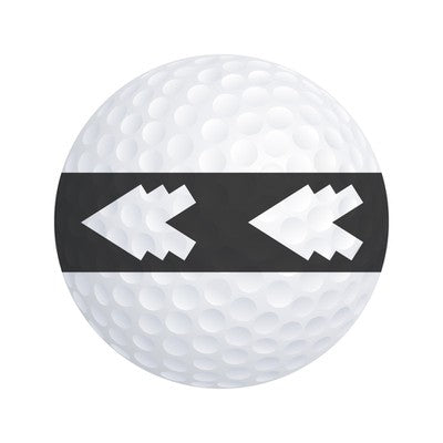 LAB Director Force White Arrow Sight Line Marked Golf Balls