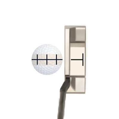 T Squared TS 713 Silver Mid Mallet Marked Golf Balls