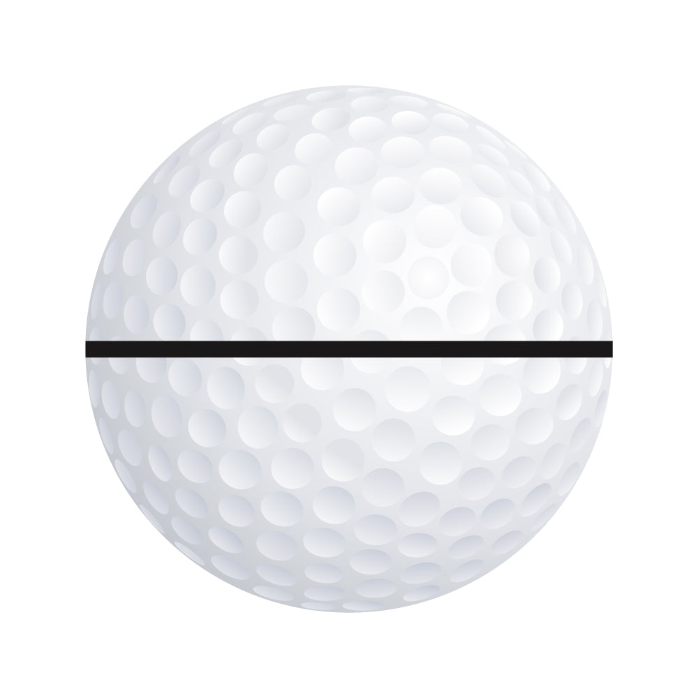 Odyssey 2-Ball Black Tour Lined Series Alignment Marking