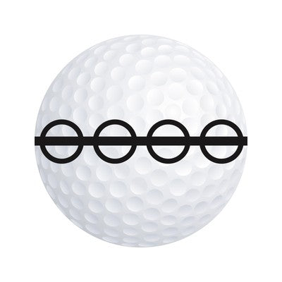 Odyssey 2-Ball Black Tour Lined Series Alignment Marking